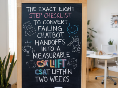 The exact eight-step checklist to convert failing chatbot handoffs into a measurable csat lift within two weeks