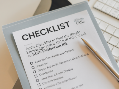 Audit checklist to find the single knowledge article that will unlock an 8–12% deflection lift