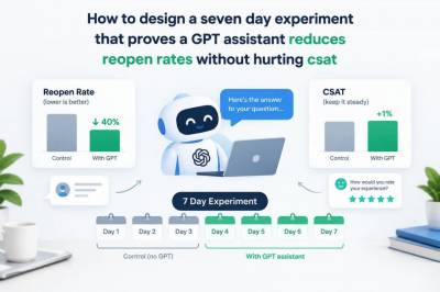 How to design a seven-day experiment that proves a GPT assistant reduces reopen rates without hurting csat