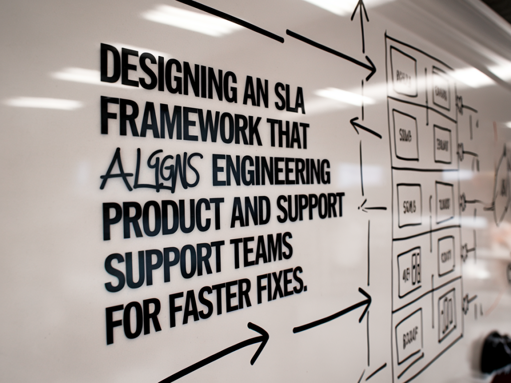 designing an SLA framework that aligns engineering, product and support teams for faster fixes